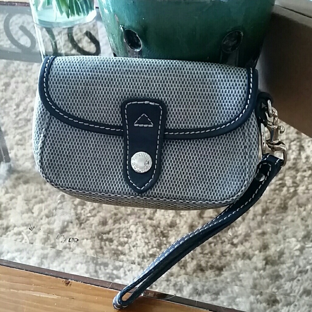 Dooney & Bourke Signature Snap Flap Wristlet Purse
